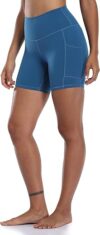 Colorfulkoala High Waisted Biker Shorts With Pockets