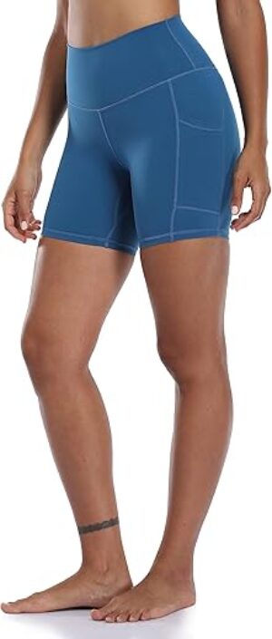 Colorfulkoala High Waisted Biker Shorts With Pockets