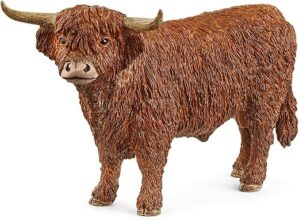 Schleich Highland Bull Cow Animal Figurine Toy