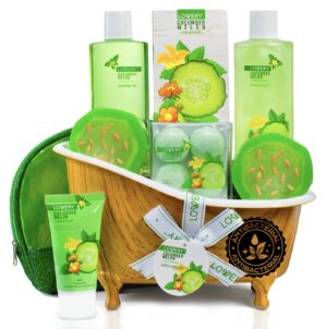 LOVERY Home Spa Bath Basket Gift Set
