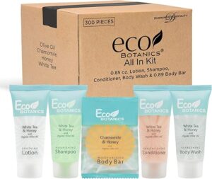 Terra Pure Hotel Toiletries Bulk Set, 300 Pieces
