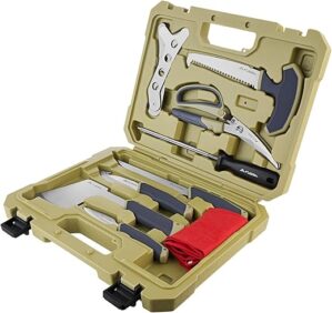 FLISSA Hunting Knife Set With Storage Case