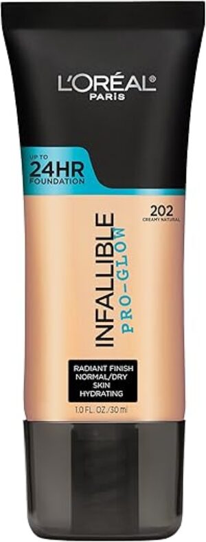 L’Oreal Paris Infallible 24HR Pro-Glow Foundation, Creamy Natural