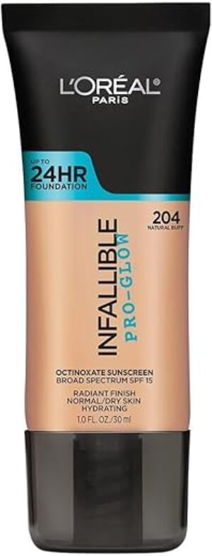 L'Oreal Paris Infallible 24HR Pro-Glow Foundation, Natural Buff