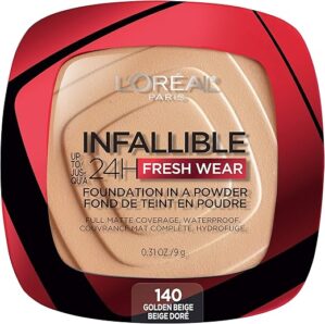 L'Oreal Paris Infallible Fresh Wear Powder Foundation, Golden Beige