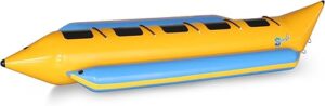 SereneLife Inflatable Banana Boat With Accessories