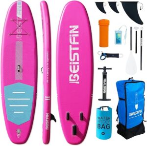 IBEISTFIN Inflatable Stand Up Paddle Board, 10'6"/11'6"*33"*6