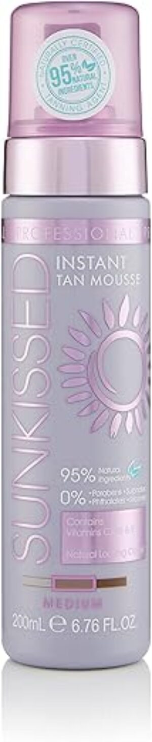 Sunkissed Instant Self Tan Mousse Medium 200ml