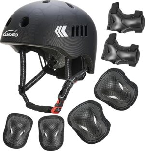 KAMUGO Kids Bike Helmet Set With Protective Gear