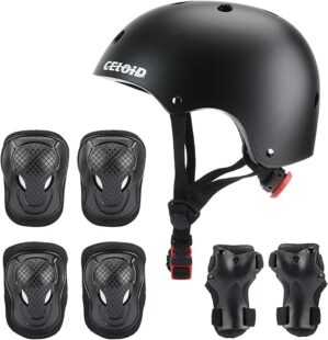 CELOID Kids Bike & Skateboard Helmet Set