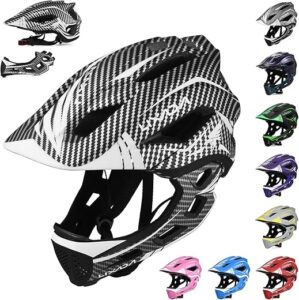 LIXADA Kids Detachable Full Face Cycling Helmet (20.5-22 Inches)