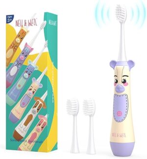 NELL&WELL Kids Electric Toothbrush, 3 Modes, Waterproof