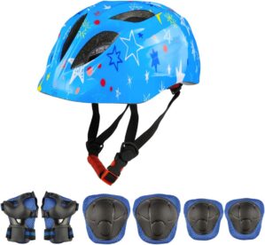 Besmall Kids Helmet Protective Gear Set Ages 3-7
