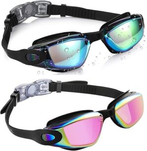 Aegend Kids Swim Goggles, Pack Of 2