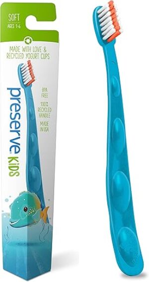 Preserve Kids Toothbrush, Recycled Plastic, Soft Bristles