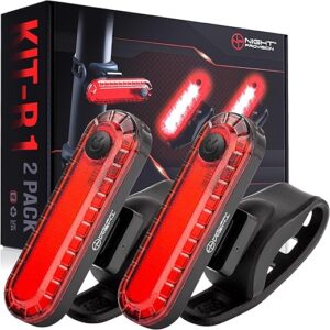 NP NIGHT PROVISION KIT-R1 LED Bike Tail Light 2 Pack