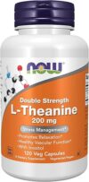 NOW Foods L-Theanine 200 Mg With Inositol Capsules