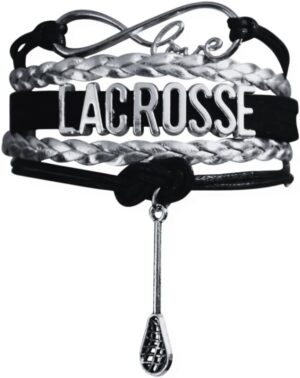 Infinity Collection Lacrosse Adjustable Charm Bracelet w/Infinity