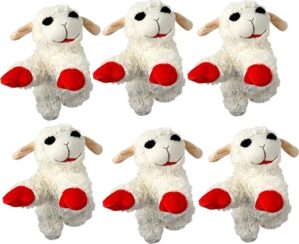 Multipet Lambchop Plush Dog Toy, 6