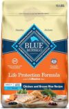 Blue Buffalo Large Breed Adult Dry Dog Food, Chicken & Brown Rice Recipe, 15-lb. Bag
