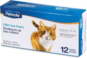 Petmate Large Litter Pan Liners, 12 Count