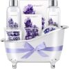 BODY & EARTH Lavender Bath Gift Set For Women