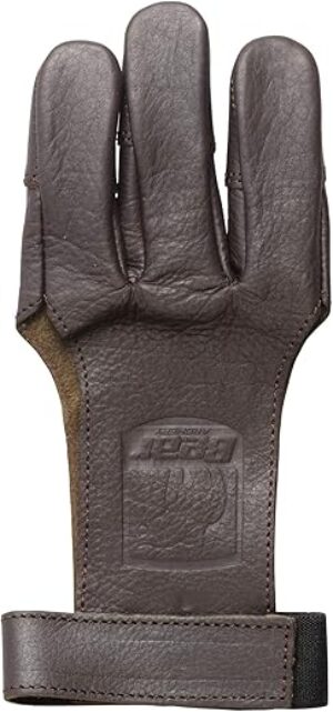 Bear Archery Leather 3 Finger Archery Shooting Glove, ASG101XL