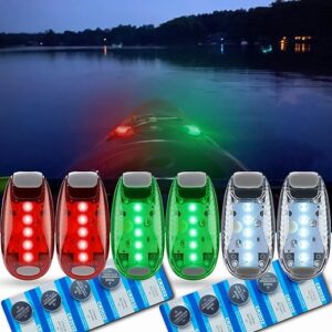 Amzonly LED Navigation Lights For Boats Kayak