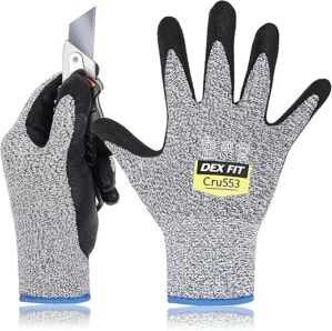 DEX FIT Level 5 Cut Resistant Gloves Cru553