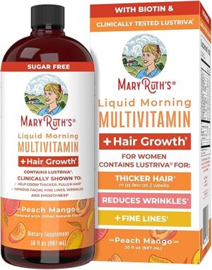 MaryRuth Organics Liquid Multivitamin + Lustriva® Hair Growth