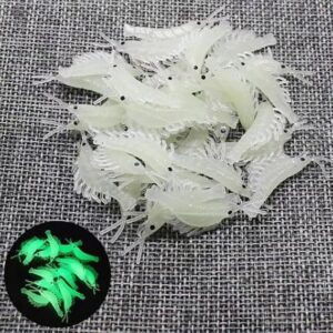 ROYHOO Luminous Silicone Shrimp Fishing Lures