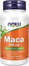 NOW Foods Maca 500 Mg, Reproductive Health, 100 Capsules