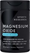Sports Research Magnesium Oxide With Coconut Oil Softgels