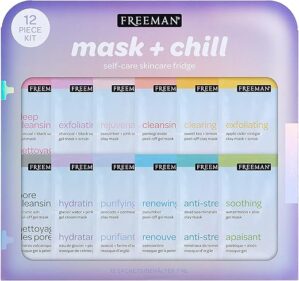 Freeman Mask & Chill Skincare Holiday Kit, 12 Piece