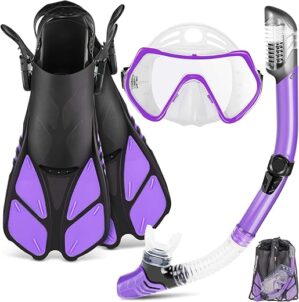 ZEEPORTE Mask Fin Snorkel Set With Gear Bag