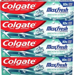 Colgate Max Fresh Whitening Toothpaste, Clean Mint, 6.3 Ounce