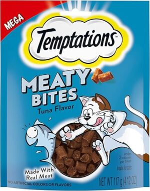 Temptations Meaty Bites Tuna Cat Treats, 4.12 oz