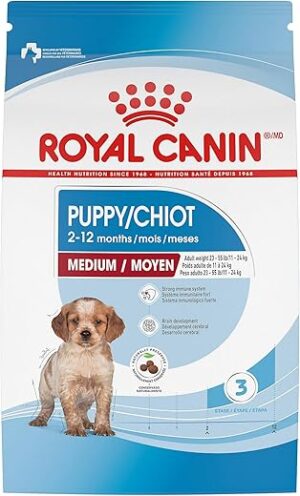 Royal Canin Medium Breed Dry Puppy Food, 17 lb