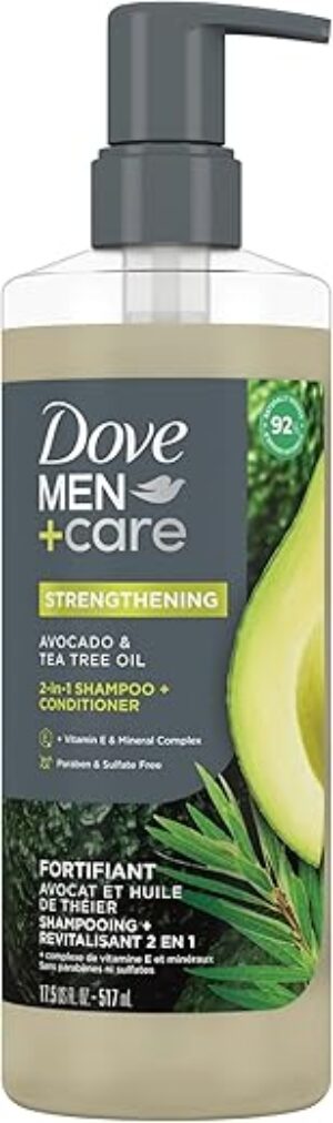 DOVE MEN + CARE Men+Care 2-in-1 Shampoo + Conditioner Avocado & Tea Tree Oil