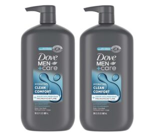 Dove Men+Care Hydrating Clean Comfort Body Wash, 30 oz. 2-Pack