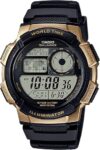 Casio Men’s Digital Watch Black/Gold AE1000W