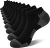COOVAN Mens Ankle Low Cut Cushion Socks