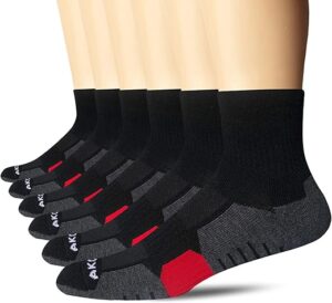 AKOENY Men's Athletic Ankle Socks (6 Pairs)