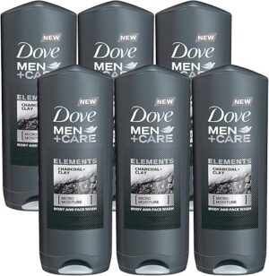 Dove Men's Body & Face Wash, Charcoal & Clay