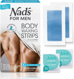 Nad’s For Men Men’s Body Waxing Kit With Strips