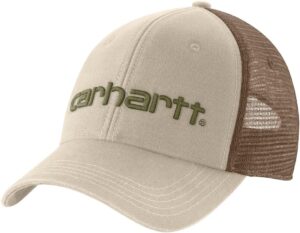 Carhartt Men's Canvas Mesh-Back Logo Cap