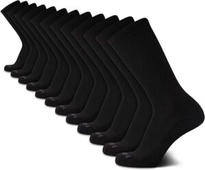 AND1 Men’s Crew Socks – 12 Pack Performance Cushion