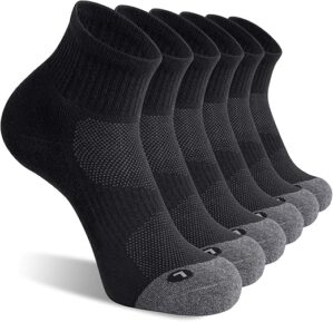 FITRELL Men’s Cushioned Athletic Ankle Socks