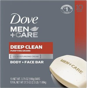 Dove Men's Deep Clean Soap Bar, 3.75 oz, 10 Bars