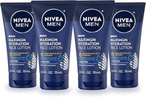 Nivea Men Men's Face Lotion SPF 15, 4 Pack